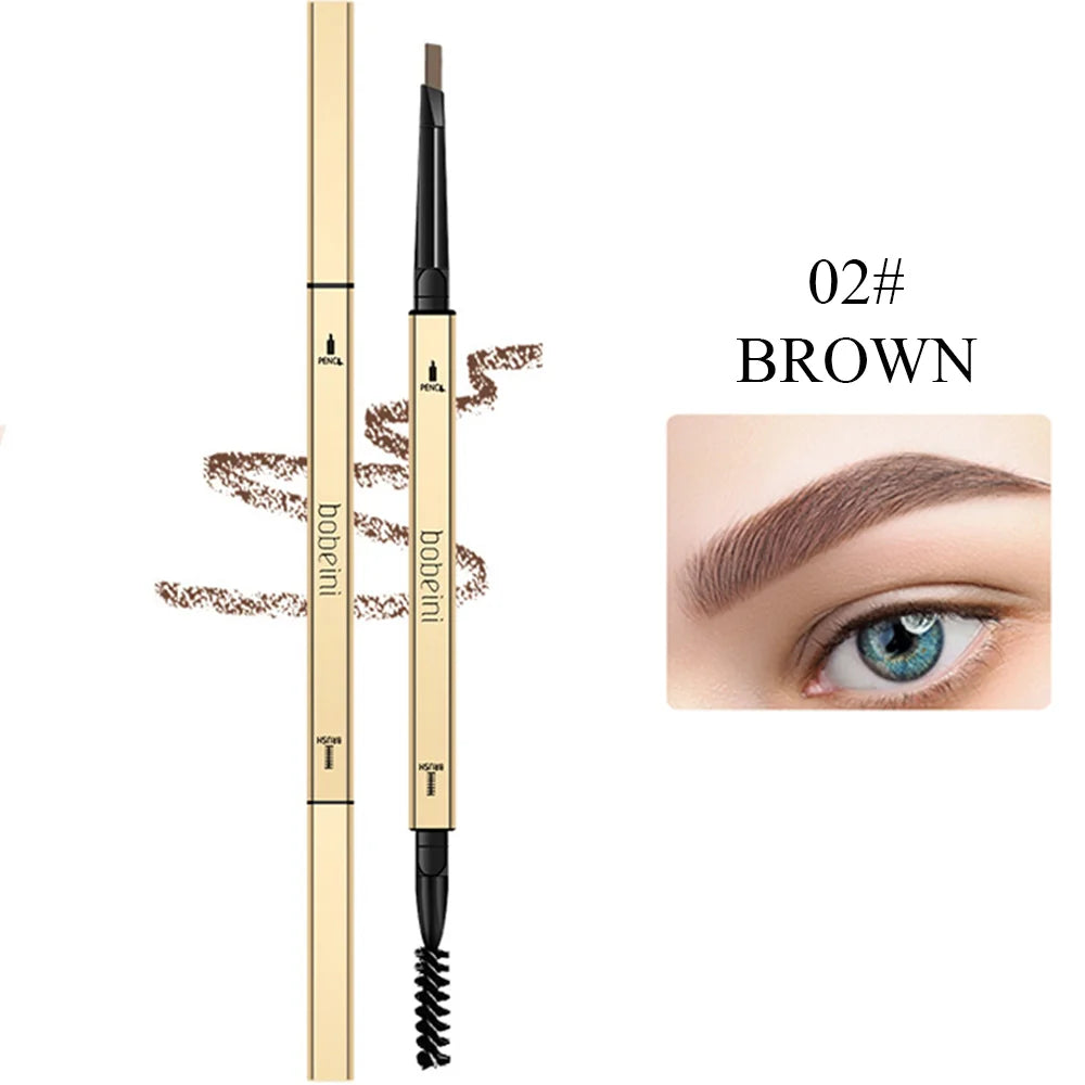 Dual-Ended Waterproof Eyebrow Pencil – Precise, Long-Lasting & Smudge-Proof Brow Makeup