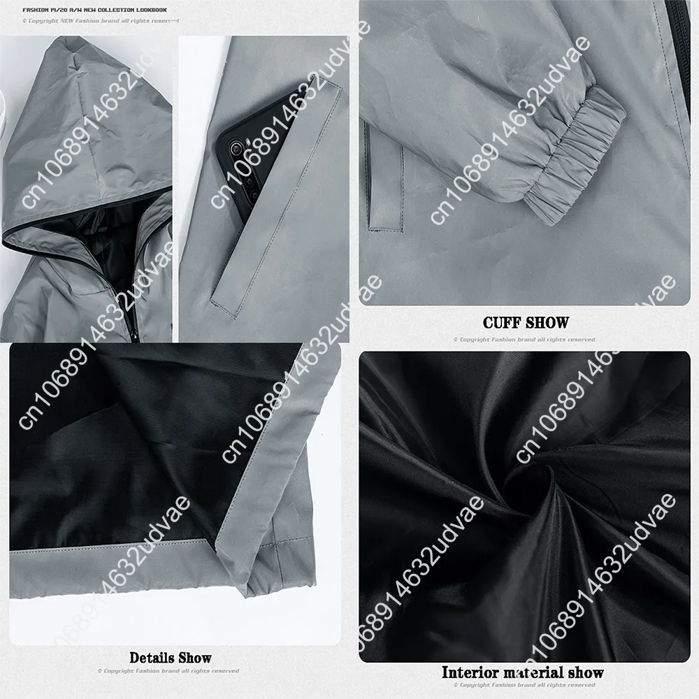 Scouts of America Reflective Jacket Mens Womens Coat Hooded Windbreaker Runing Pocket Jackets Cycling Hiking Customized Hoodie