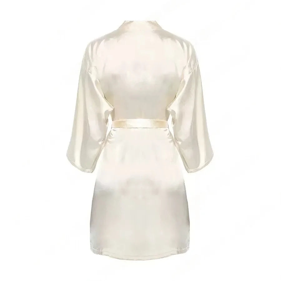 Personalized Name Bridesmaid Robes Bride Gift Bride Robe Gift Satin Robe Bride Dressing Gown Bridal Party Robes Wedding Robe