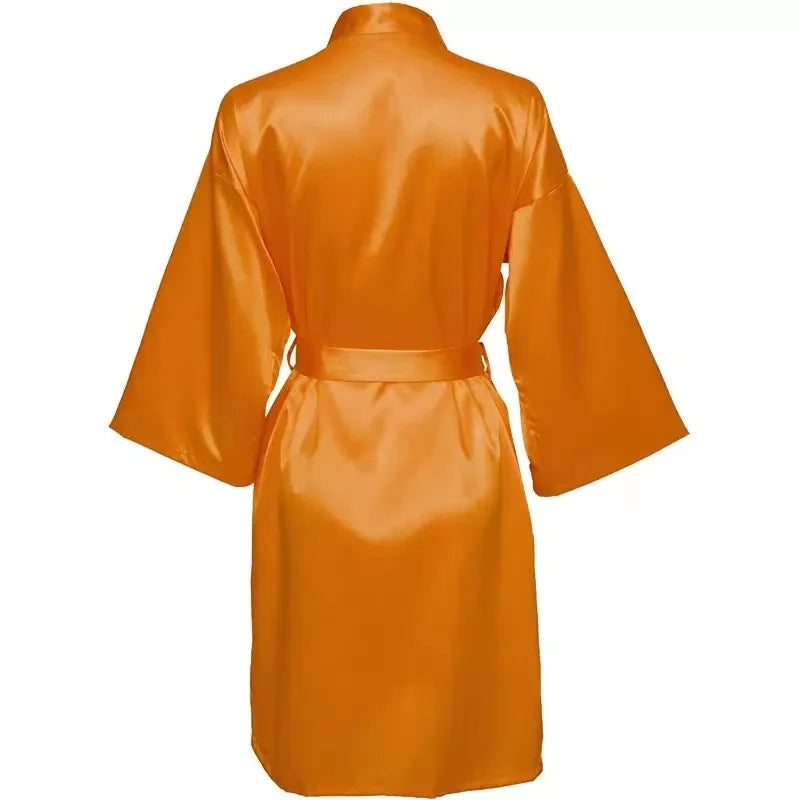 Personalized Name Bridesmaid Robes Bride Gift Bride Robe Gift Satin Robe Bride Dressing Gown Bridal Party Robes Wedding Robe