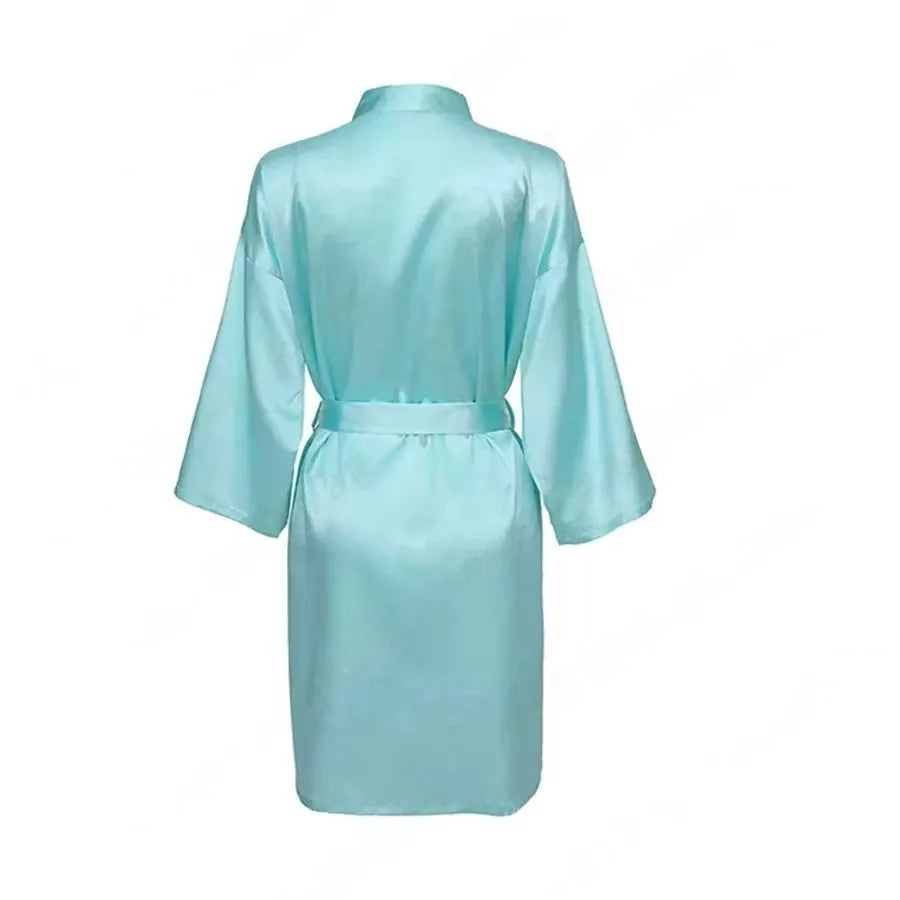 Personalized Name Bridesmaid Robes Bride Gift Bride Robe Gift Satin Robe Bride Dressing Gown Bridal Party Robes Wedding Robe
