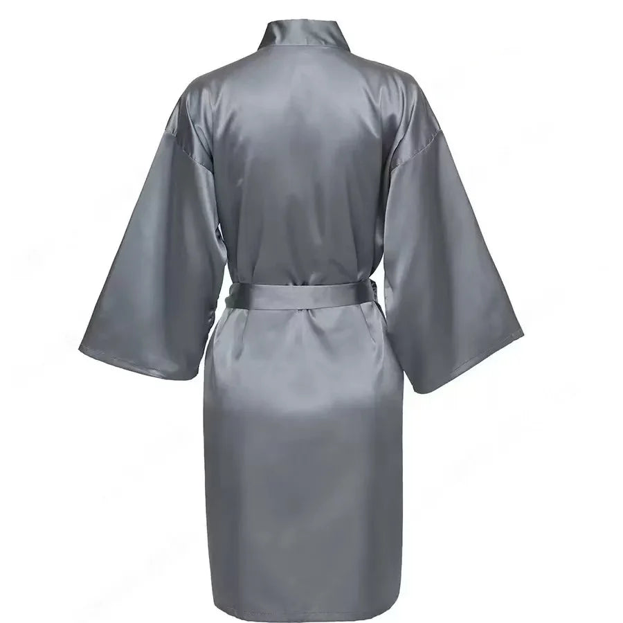 Personalized Name Bridesmaid Robes Bride Gift Bride Robe Gift Satin Robe Bride Dressing Gown Bridal Party Robes Wedding Robe