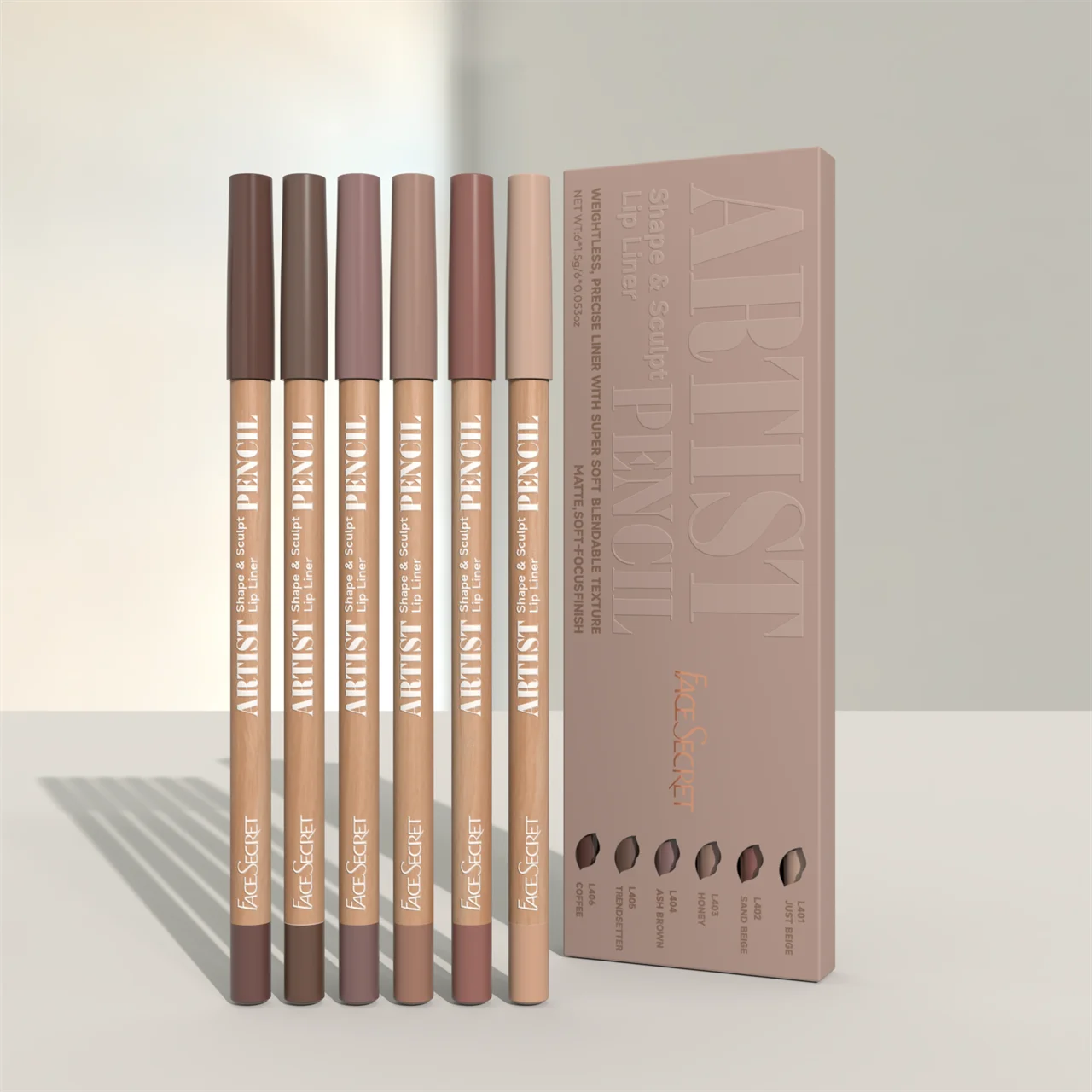 6pcs Velvet Matte Lip Liner Set - Long-Lasting Versatile Shades Longlasting Lip Makeup Berry, Brown, Pink Lip Pencil