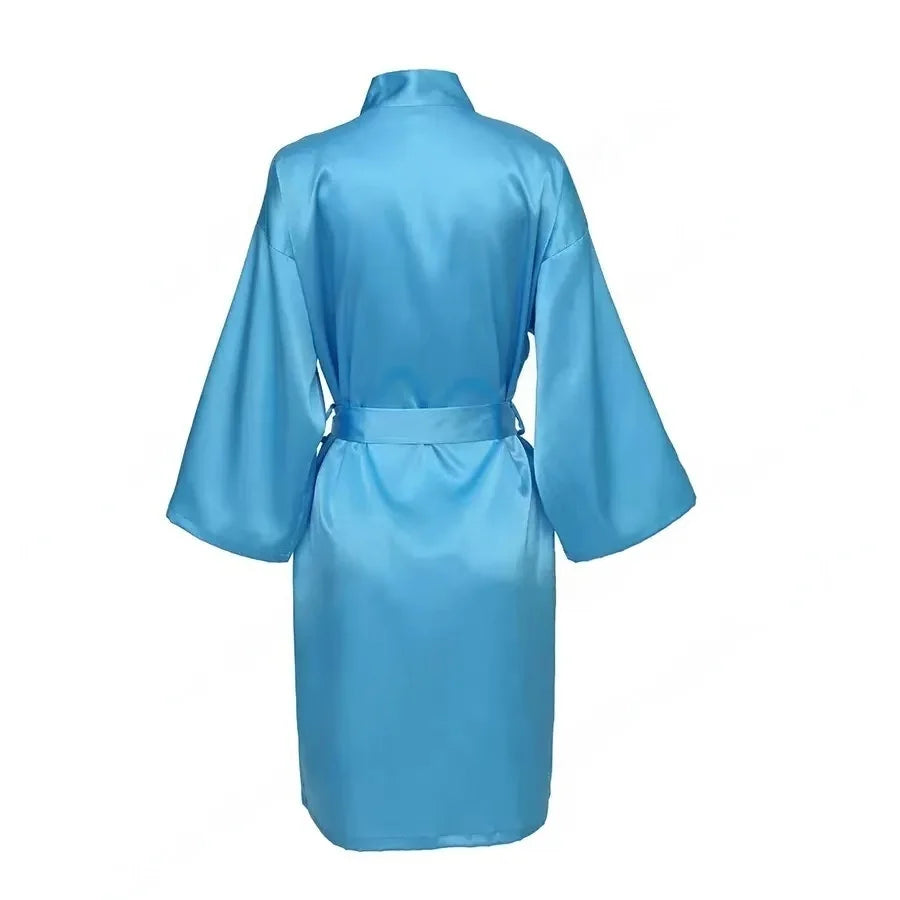 Personalized Name Bridesmaid Robes Bride Gift Bride Robe Gift Satin Robe Bride Dressing Gown Bridal Party Robes Wedding Robe