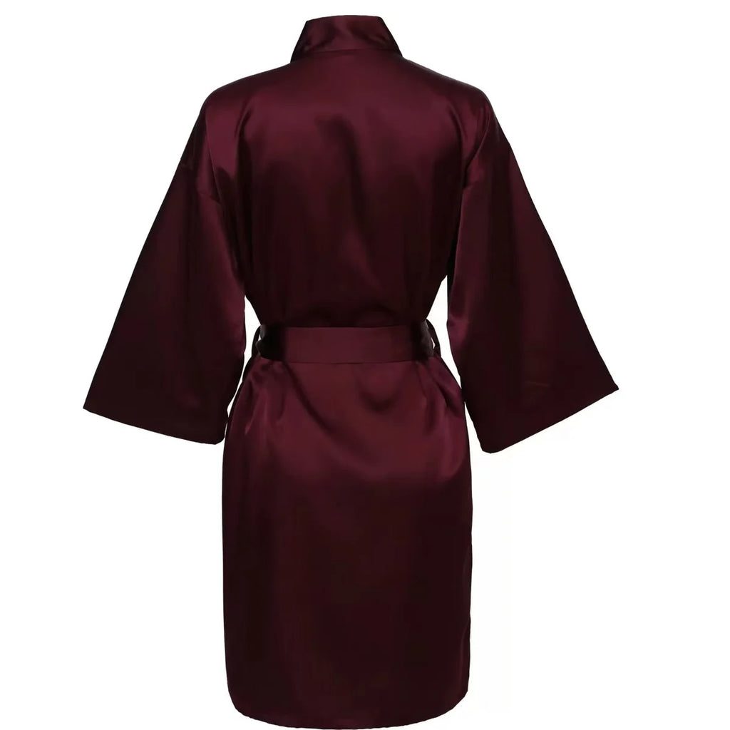 Personalized Name Bridesmaid Robes Bride Gift Bride Robe Gift Satin Robe Bride Dressing Gown Bridal Party Robes Wedding Robe
